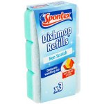 Spontex Dishmop Non Scratch jemná houbička náhrada, 3 ks – Zboží Dáma
