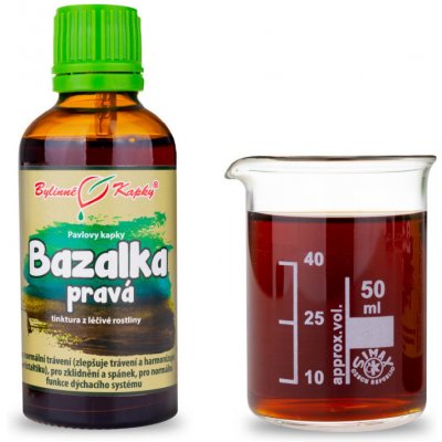 Bylinné kapky Bazalka posvátná Tulsi kapky tinktura 50 ml – Hledejceny.cz