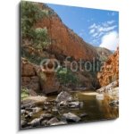 Skleněný obraz 1D - 50 x 50 cm - View of Ormiston Gorge, Macdonnell Ranges, Australia Pohled na Ormiston Gorge, Macdonnell Ranges, Austrálie