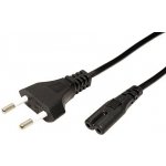 Value Kabel síťový 2pinový, CEE 7/16(M) - IEC320 C7, 5m, černý - 19.99.2094 – Zboží Živě
