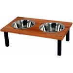 MA-NU Stojan na misky Black Middle L 58 x 30 x 22 cm – Zboží Mobilmania