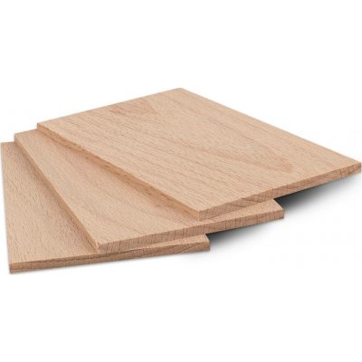 Metrie Dřevěná destička z masivu 80 x 60 x 3,5 mm Buk – Sleviste.cz