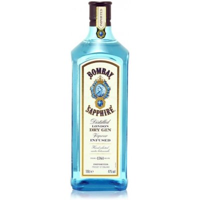 Bombay Sapphire London Dry Gin 47% 1 l (holá láhev)