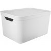 Úložný box Rotho JIVE DECO Box s víkem 36,5 x 26,5 x 20,3 cm 16 l bílá 1052301023