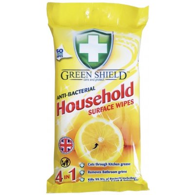 Green Shield Úlidové antibakteriální vlhčené ubrousky 50 ks – Sleviste.cz