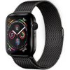 Řemínek k chytrým hodinkám SES Elegantní kovový pásek pro chytré hodinky Apple Watch 45 mm 7.série - černý 9931