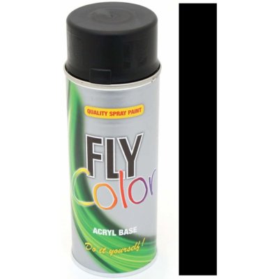 FLY Color RAL 9005 černá matná akrylátová barva ve spreji 400 ml – Zbozi.Blesk.cz