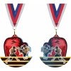 Sportovní medaile Akrylátová medaile Kickbox Zlatá