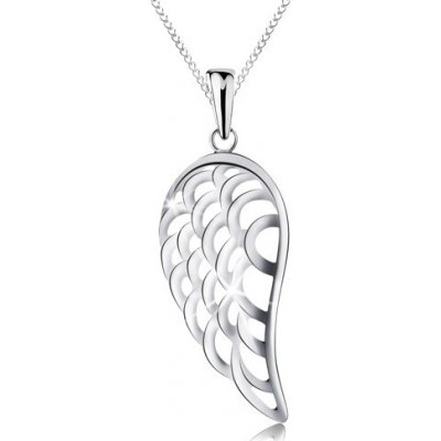Šperky eshop ze stříbra s přívěskem velké andělské křídlo tenký AC19.21