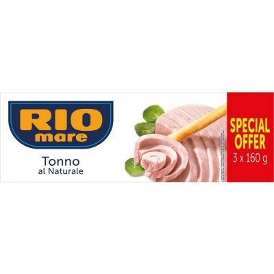 Rio Mare tuňák ve vlastní šťávě, 3x160 g – Sleviste.cz