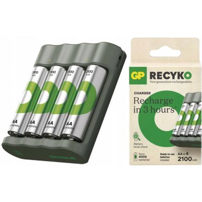 GP Eco E441 + 4× AA ReCyko 2100mAh – Zboží Živě