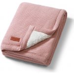 BabyOno Zateplená bavlněná pletená deka Růžová – Sleviste.cz