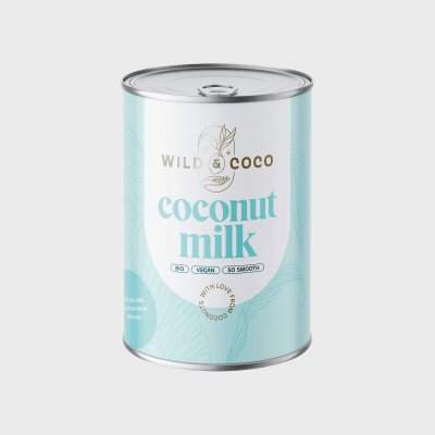 Wild and Coco Bio Kokosové mléko 400 ml – Zboží Mobilmania