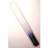 Pilník a leštidlo na modeláž nehtů Bohemia Crystal Velký skleněný pilník na nehty 200 mm tmavě modrý