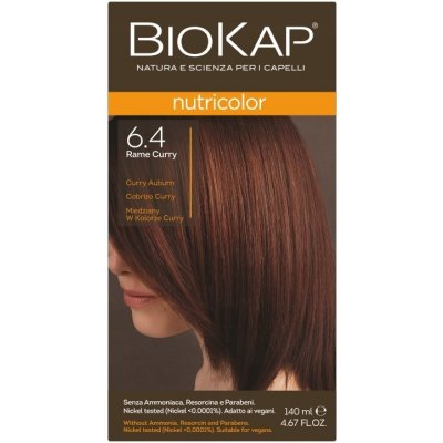 Biokap NutriColor barva 6.4 měděná v kari barvě 140 ml