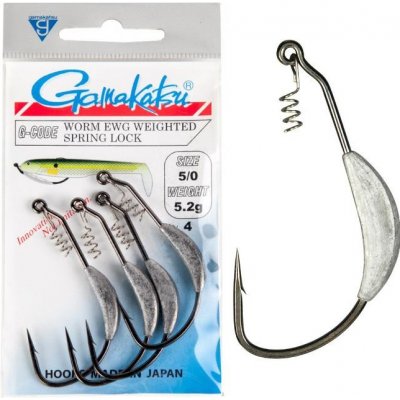 Gamakatsu EWG Weighted Superline Spring-Lock vel.7 4 ks – Zboží Dáma