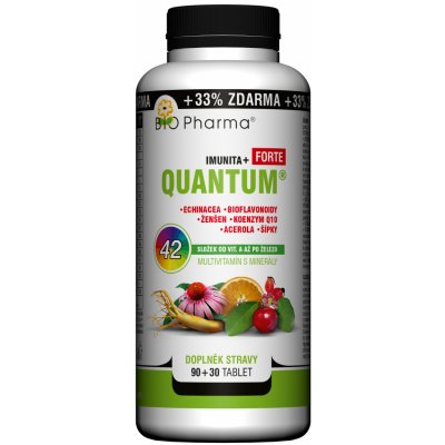 Bio Pharma Quantum Imunita+ 42 složek 120 tablet