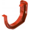 Okapový systém Bryza PVC hák žlabu římsový / čelní Ø 125 mm RAL 8004 cihlově červený