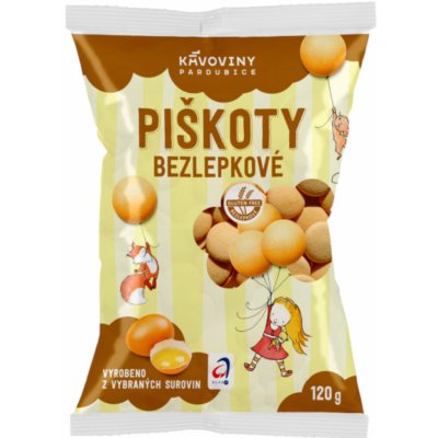 KÁVOVINY akciová společnost Bezlepkové piškoty Kávoviny Pardubice 120 g – Zboží Mobilmania