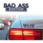 AhhiAboo Car Emblémy, Bad Ass Edition, Samolepka Tuning auta, Kov, Personalizovaná dekorace, Černá | Zboží Auto