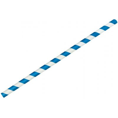 EcoPack Papírové brčko Jumbo modro-bílé proužky 8 250 mm – Zboží Mobilmania
