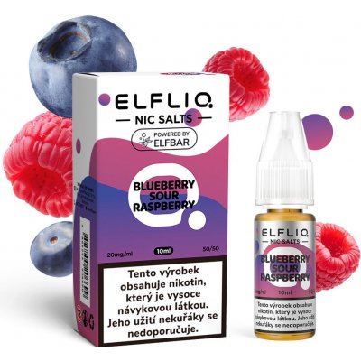 ELF LIQ Blueberry Sour Raspberry 10 ml 20 mg – Zboží Dáma