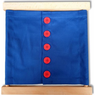 Montessori D023 zapínací rám velké knoflíky – Zboží Dáma