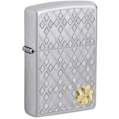 Zippo benzínový ARGYLE CLOVER 20406 205 – Zboží Mobilmania