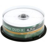 Omega DVD-R 4,7GB 16x, cakebox, 25ks (OMD1625-) – Zboží Živě