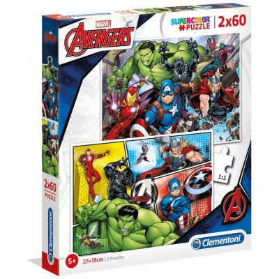 Clementoni Avengers 21605 2 x 60 dílků – Zbozi.Blesk.cz