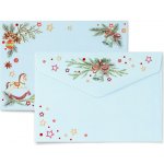 Galeria Papieru Ozdobné obálky - C6, 120 g/m2, vánoční, hvězdičky, 10 ks – Zboží Dáma