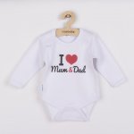NEW BABY Body s potiskem New Baby I Love Mum and Dad – Sleviste.cz