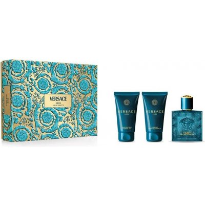 Versace Eros pro muže EDT 50 ml + sprchový gel 50 ml + balzám po holení 50 ml dárková sada – Zboží Dáma
