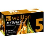 Wellion MEDFINE jehly inz.pera 0,25 x 5 mm 31G 100 ks – Zboží Dáma