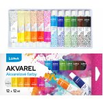 Barvy aquarelové sada 12 barev 12ml – Hledejceny.cz