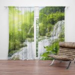 Sablio Závěs Kaskádovitý vodopád: 2ks 140x250cm – Hledejceny.cz
