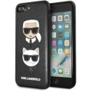 Pouzdro Karl Lagerfeld Karl and Choupette Hard Case iPhone X černé