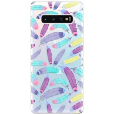 Pouzdro iSaprio - Feather Pattern 01 - Samsung Galaxy S10+