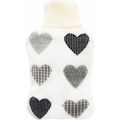 TRAGAR Termofor gumový ve svetříku 2L SRDÍČKA – Zboží Dáma