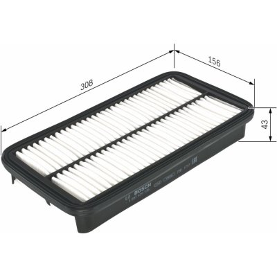 Vzduchový filtr BOSCH 1 987 429 135 – Hledejceny.cz
