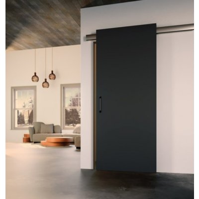 K-terno diva fluid sada kování pro dřevěné dveře, brzda, 3m, spodní profil, černá | 485707 – Zboží Mobilmania