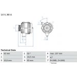 generátor BOSCH 0 986 039 300