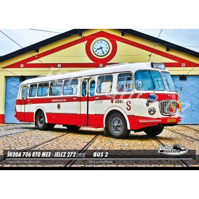 Pohlednice BUS č. 02 - ŠKODA 706 RTO MEX - JELCZ 272 (1973) – Zboží Dáma