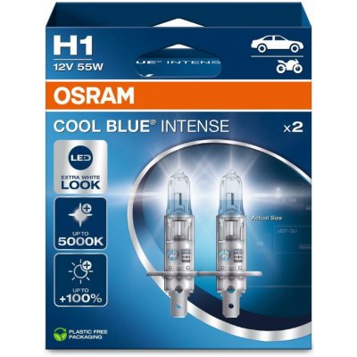 Osram Cool Blue Intense H1 P14.5s 12V 55W 2 ks 64150CBN-2HB – Hledejceny.cz