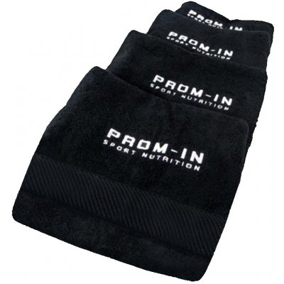 Prom-In Ručník 100 x 50 cm, šedá s černou výšivkou – Zboží Mobilmania