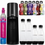 SODASTREAM TERRA + 4 LAHVE + 6x PŘÍCHUTĚ ČERNÝ – Zboží Mobilmania