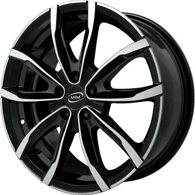 MiM EVO001 7x17 5x100 ET40 black polished | Zboží Auto