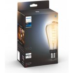 Philips Hue Bluetooth LED White Ambiance filamentová žárovka 8719514301504 E27 ST72 7W 550lm 2200-4500K černá, stmívatelná Studená bílá – Zboží Mobilmania