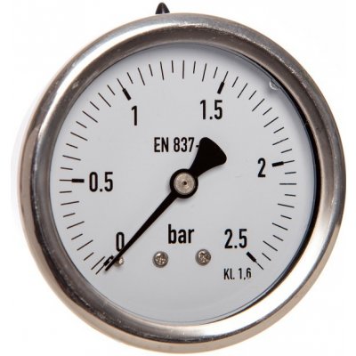 PREMATLAK manometr P300 / 358 G 0/2,5bar, G1/4B zadní přip. + glycerinové plnění – Zbozi.Blesk.cz