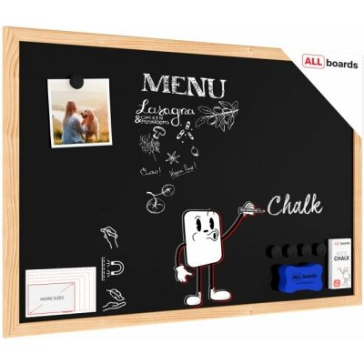 Allboards TM64BKB Magnetická tabule 60 x 40 NATURAL TM64BKB – Zboží Živě